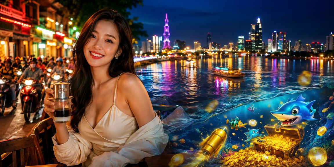 Khách hàng vùng Mekong thưởng thức cà phê và trải nghiệm casino cá cược trực tuyến